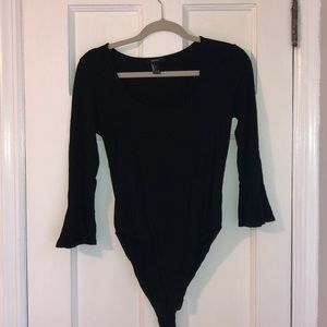 Forever21 Quarter Sleeve Bodysuit